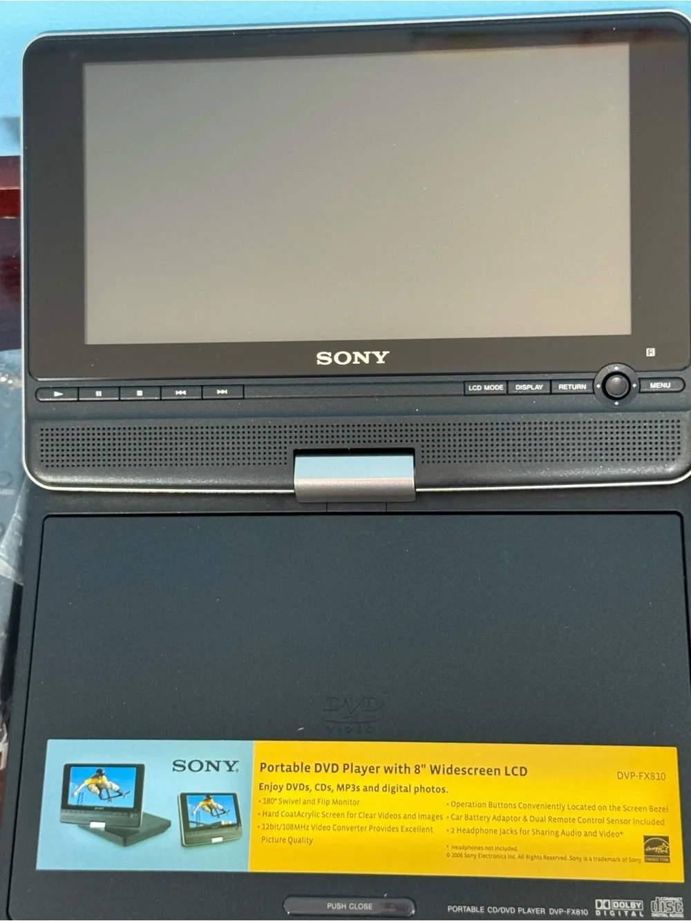 Sony Portable DVD Player 8